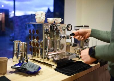 Barista Kurs @ Home in Nürnberg, Training an der eigenen Siebträgermaschine in der Küche